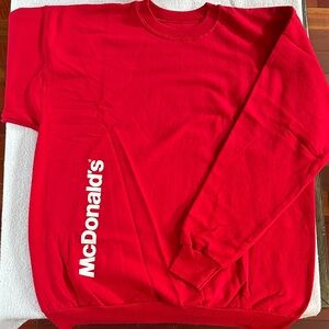 McDonald's Vibrant Red Sweatshirt